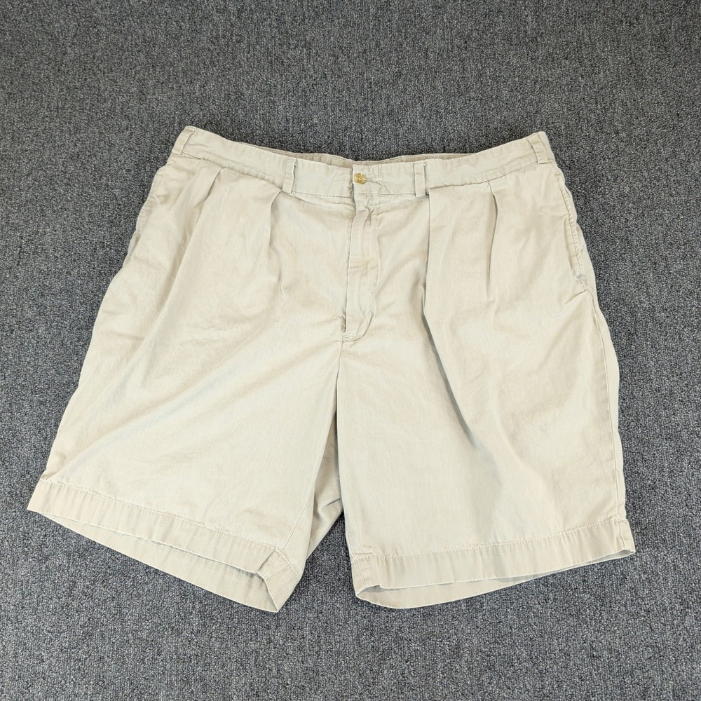 Bills Khakis Mens Pleated Chino Shorts 44 Tan Khaki Made in USA M1PS Relaxed — photo 2